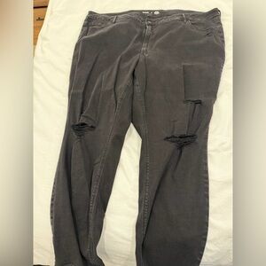 Old Navy Women's Distressed Black Jeans